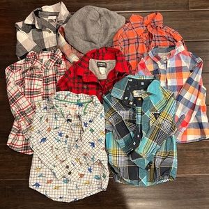 Long sleeve button up 2t set